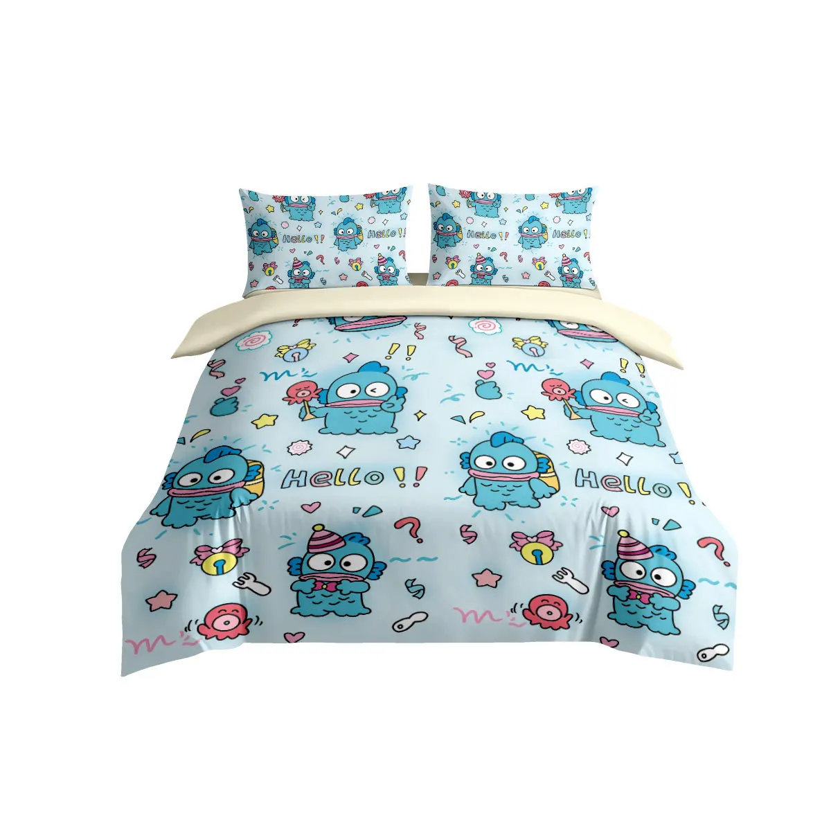 Hangyodon Quilt Cover Mermaid Hanton Bedding Set,Clownfish Themed Children's Room Decoration Kit Single Twin Full Queen King Siz
Hangyodon Quilt Cover Mermaid Hanton Bedding Set,Clownfish Themed Children's Room Decoration Kit Single Twin Full Queen King Siz