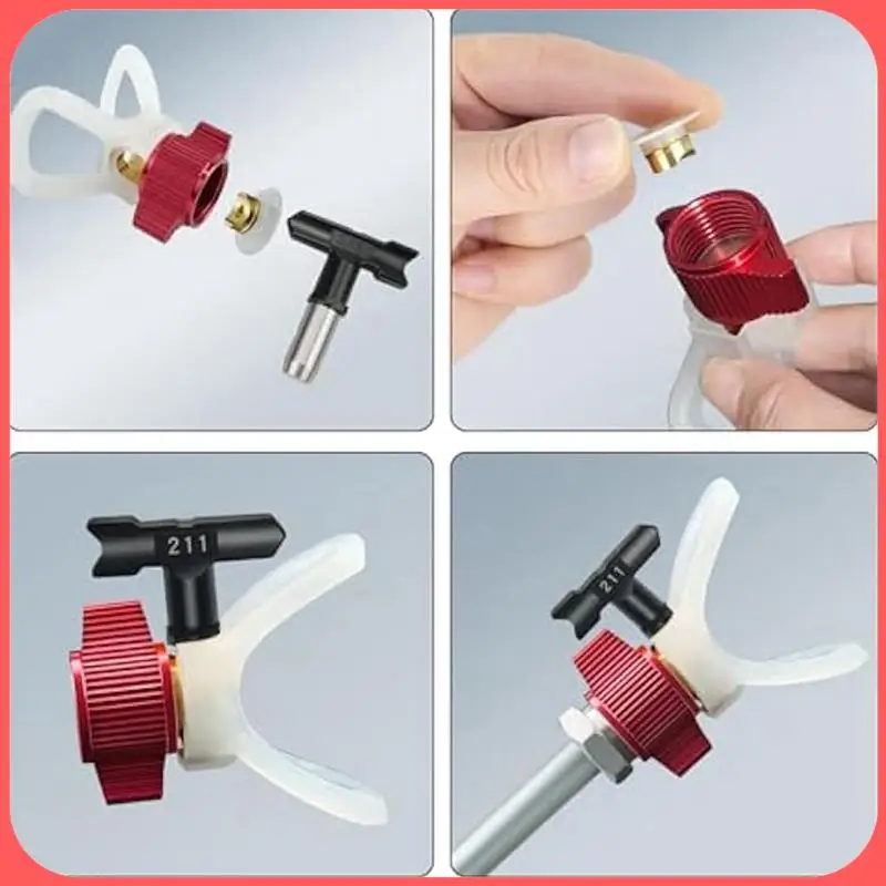 AA89-Airless Sprayer Paint Tips Reversible Sprayer Tip Nozzles Airless Extension Pole With Nozzle Guards & Sprayer Filters
AA89-Airless Sprayer Paint Tips Reversible Sprayer Tip Nozzles Airless Extension Pole With Nozzle Guards & Sprayer Filters