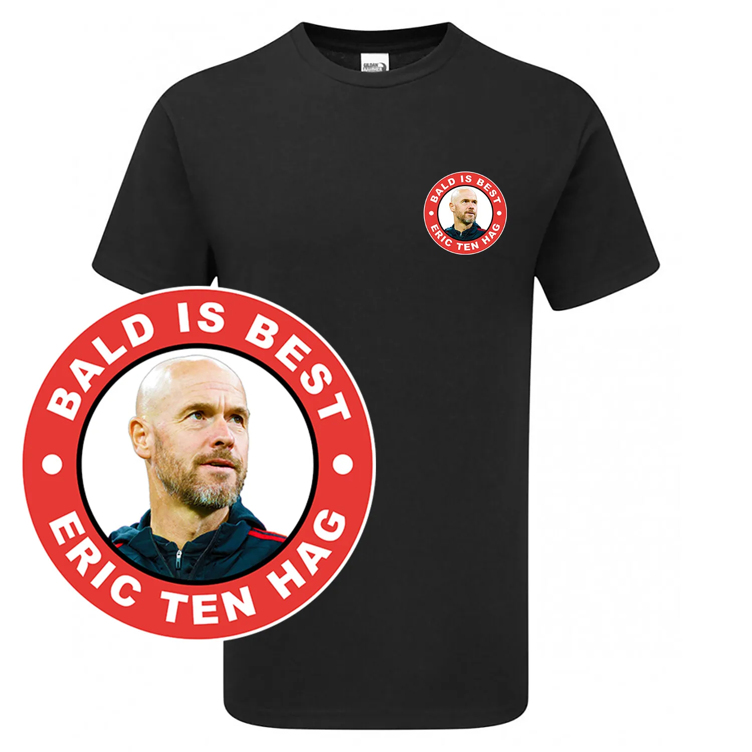 BALD IS BEST Eric Ten Hag United Карманная футболка мужская женская фанатская продукция
BALD IS BEST Eric Ten Hag United Карманная футболка мужская женская фанатская продукция