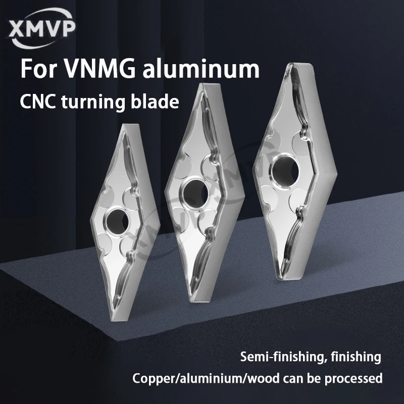 CNC copper and aluminum vehicle cutting inserts with double-sided 35-degree diamond-shaped outer round cutting heads VNMG160402
CNC copper and aluminum vehicle cutting inserts with double-sided 35-degree diamond-shaped outer round cutting heads VNMG160402