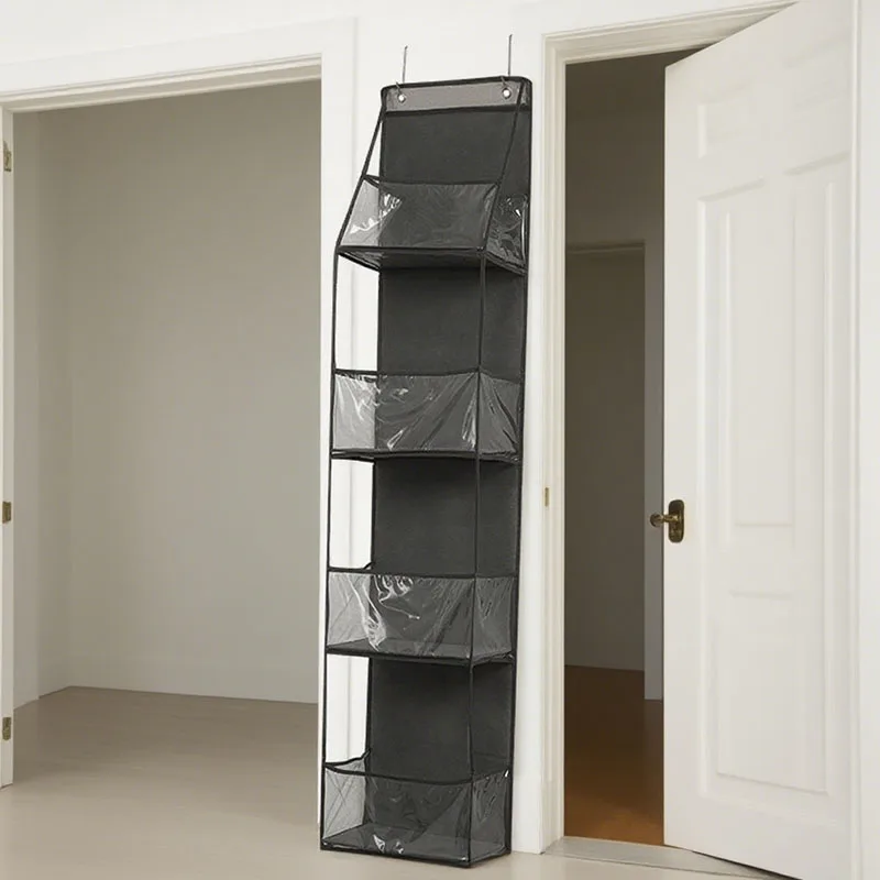 4/6-Layer Door Hanging Storage Bag Wall Mounted Layered Organizer Non-Woven Fabric Transparent Pockets for Bathroom Closet Home
4/6-Layer Door Hanging Storage Bag Wall Mounted Layered Organizer Non-Woven Fabric Transparent Pockets for Bathroom Closet Home