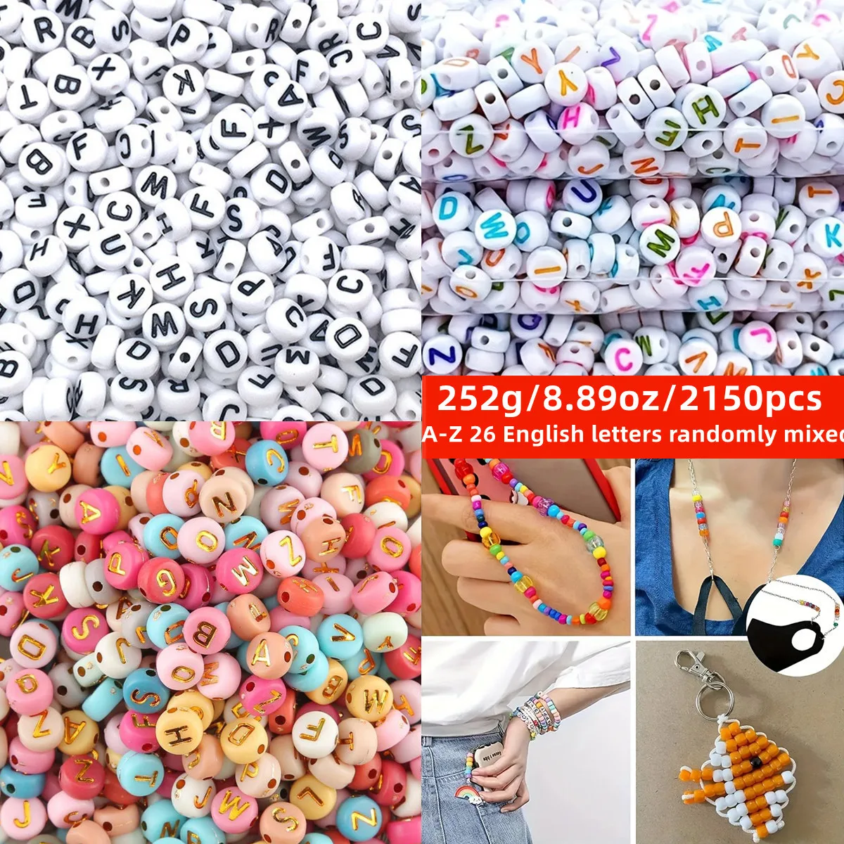 252 г/8,89 унций/2150 шт. 7 мм, 26 случайных букв, акриловые бусины-буквы для изготовления украшений, браслетов, сережек, ожерелий, поделок.
252 г/8,89 унций/2150 шт. 7 мм, 26 случайных букв, акриловые бусины-буквы для изготовления украшений, браслетов, сережек, ожерелий, поделок.
