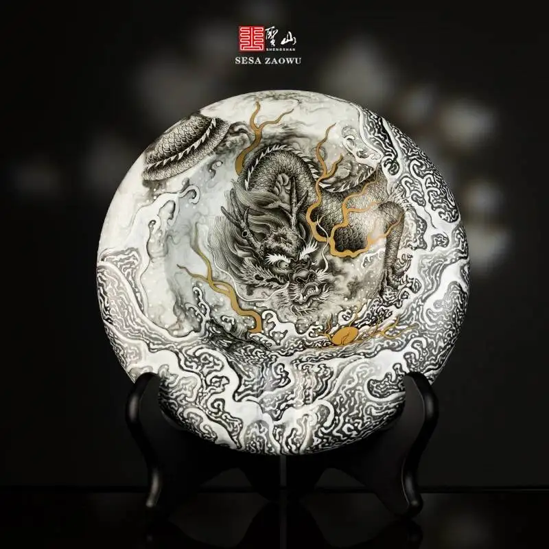 Sacred Mountain Jingdezhen Pastel Ink Dragon Hand-Painted Large Ceramic Chinese-Style Cigar Jar Ashtray Ornament
Sacred Mountain Jingdezhen Pastel Ink Dragon Hand-Painted Large Ceramic Chinese-Style Cigar Jar Ashtray Ornament