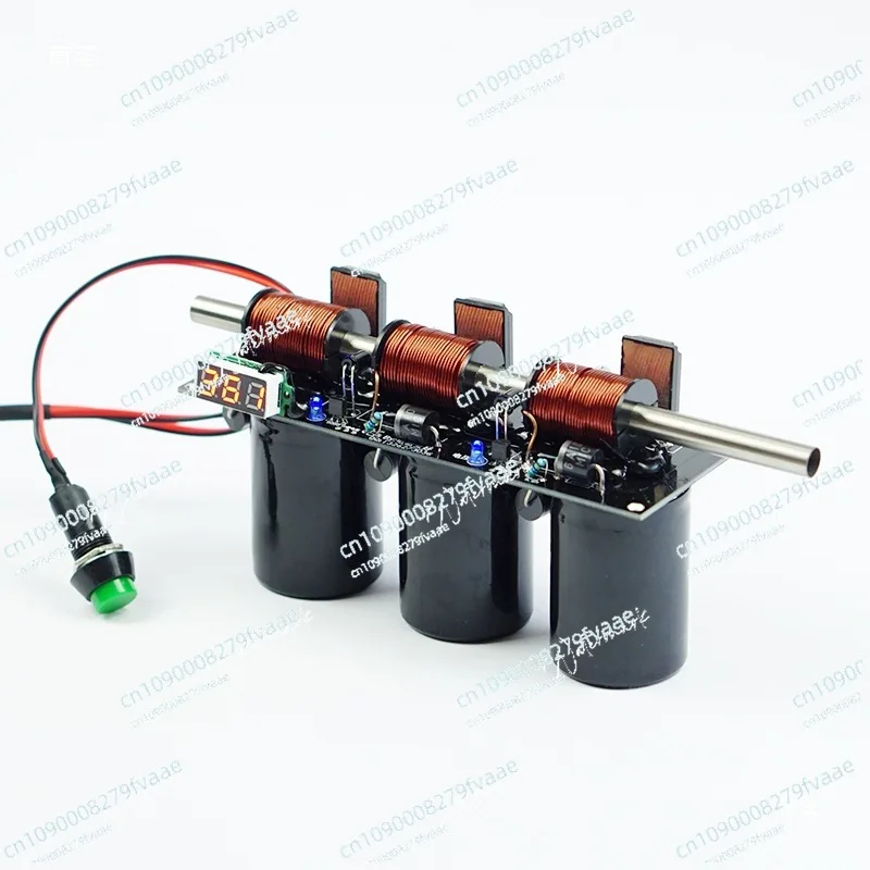 High-voltage integrated electromagnetic gun Simple multi-stage diy coil gun kit
High-voltage integrated electromagnetic gun Simple multi-stage diy coil gun kit
