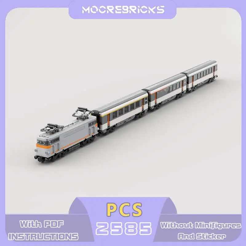 MOC French Classic City Train Set Building Blocks Retro Electric Locomotive Technical Passenger Carriage Bricks Toy Adult Gift
MOC French Classic City Train Set Building Blocks Retro Electric Locomotive Technical Passenger Carriage Bricks Toy Adult Gift
