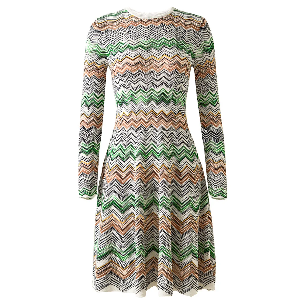 Micosoni Italian Style High Women's Digital Vertical Stripes Sweater Dress Bright Silk Short Sleeve Slim A-line Knit Blue S-XL
Micosoni Italian Style High Women's Digital Vertical Stripes Sweater Dress Bright Silk Short Sleeve Slim A-line Knit Blue S-XL