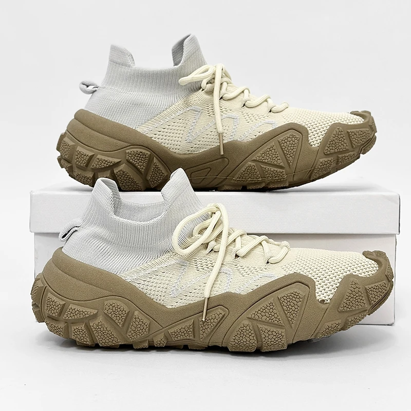 High-top Socks Shoes Hiking Boots Breathable Mesh Men Sneakers Comfortable Thick Sole Running Sports Shoes Trendy Walking Sneake
High-top Socks Shoes Hiking Boots Breathable Mesh Men Sneakers Comfortable Thick Sole Running Sports Shoes Trendy Walking Sneake