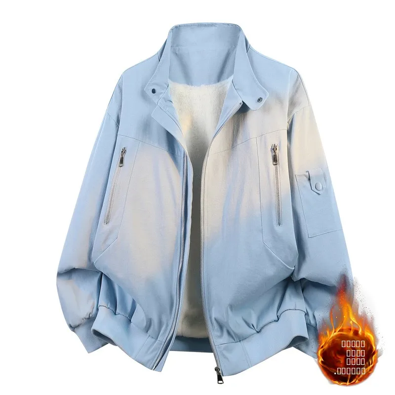 Men's Casual Stand Collar Waterproof ket Jaet Spring Autumn Faionable Outdoor Leisure Coat Thiened Long Sve ort
Men's Casual Stand Collar Waterproof ket Jaet Spring Autumn Faionable Outdoor Leisure Coat Thiened Long Sve ort