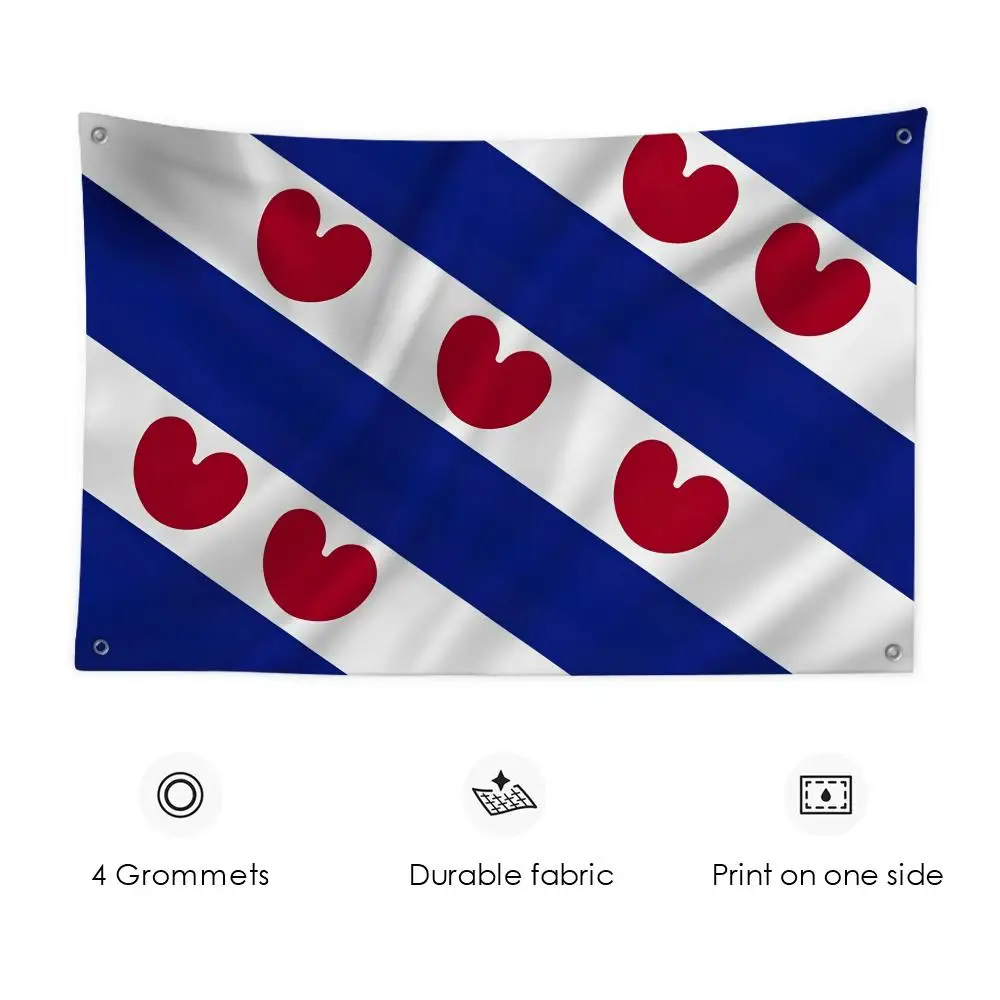 Netherlands Friesland Province Flags 3x5 Ft Custom Banner For Garage Door Room Decor Wall Out Decoration With Metal Buckle
Netherlands Friesland Province Flags 3x5 Ft Custom Banner For Garage Door Room Decor Wall Out Decoration With Metal Buckle