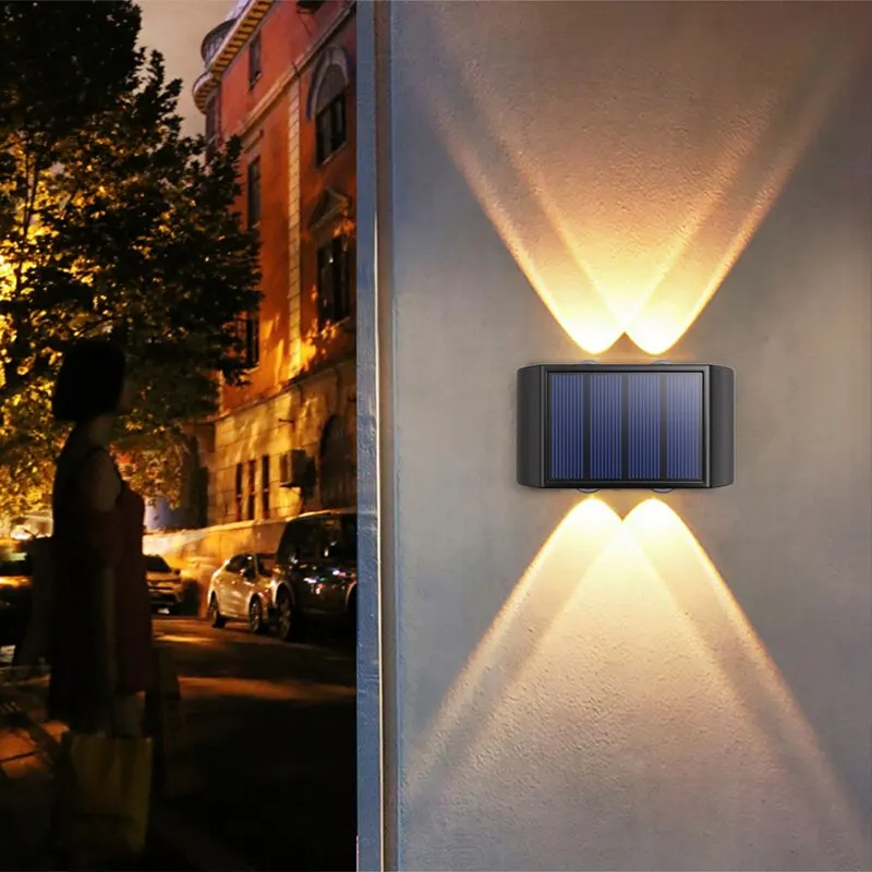 Solar Wall Lamp Outdoor 4/10/16LEDs Warm Light Waterproof Up And Down Luminous Lighting Balcony Yard Garden Decoration Lights
Solar Wall Lamp Outdoor 4/10/16LEDs Warm Light Waterproof Up And Down Luminous Lighting Balcony Yard Garden Decoration Lights