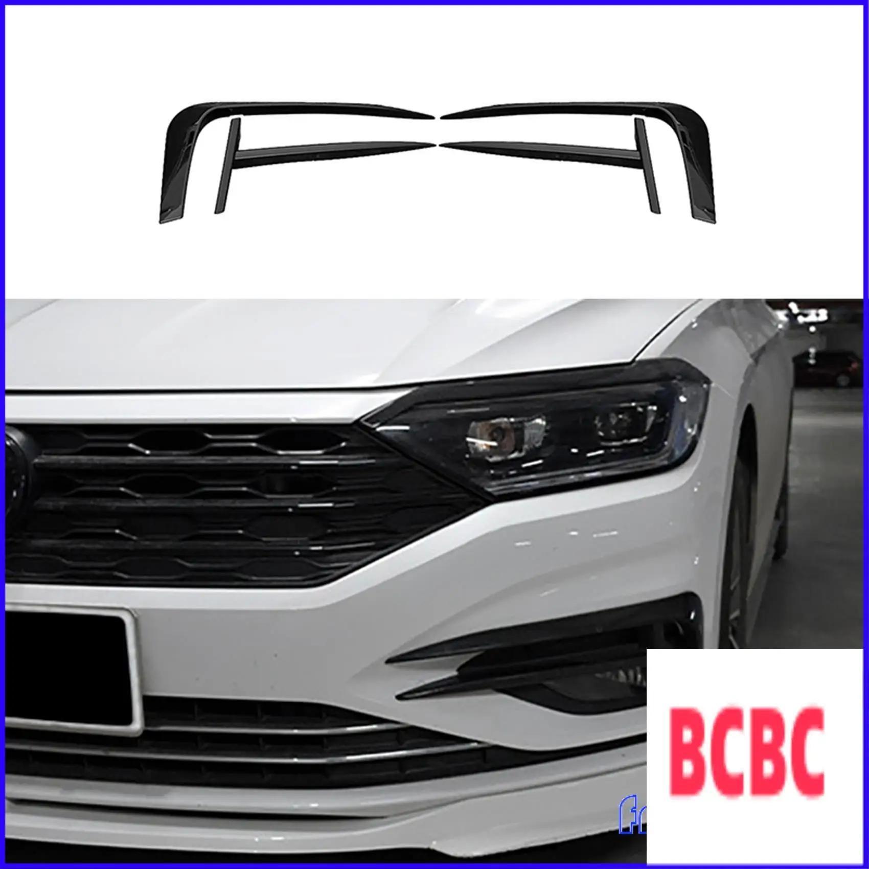 BB-1Set Car Fog Light Eyebrow Eyelid Cover Front Bumper Side Vent Spoiler Splitter For Jetta MK7 2019-2021
BB-1Set Car Fog Light Eyebrow Eyelid Cover Front Bumper Side Vent Spoiler Splitter For Jetta MK7 2019-2021