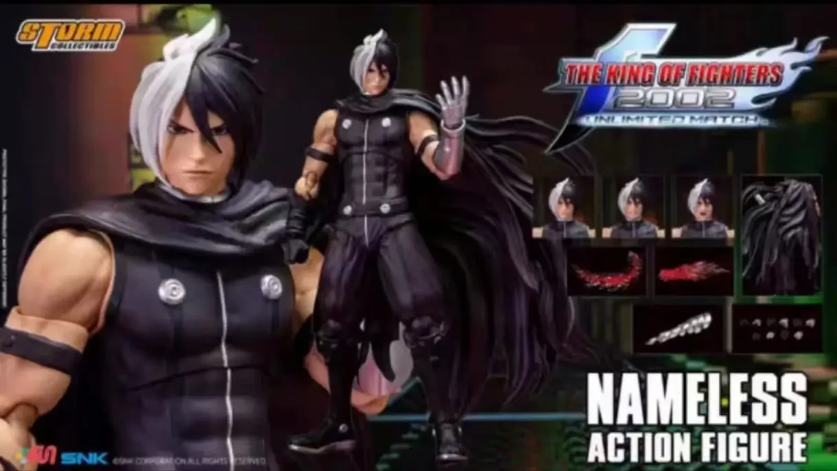 In Stock Storm Toys 1/12 KOF King of Fighters 2002 Nameless NAMELESS Action Figure Model Toys
In Stock Storm Toys 1/12 KOF King of Fighters 2002 Nameless NAMELESS Action Figure Model Toys
