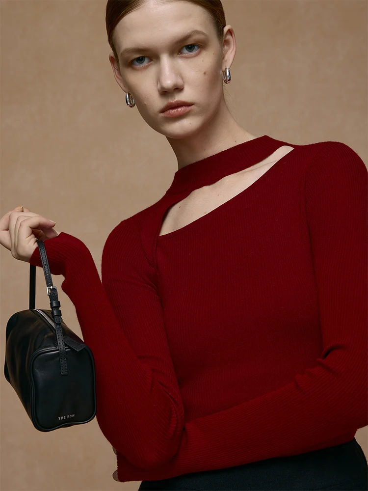 Faion Slim Fit Woolen Long Sve round Ne Baring Clavicle Base irt Women's Knitted Wear Commute Sle Regular Thin
Faion Slim Fit Woolen Long Sve round Ne Baring Clavicle Base irt Women's Knitted Wear Commute Sle Regular Thin