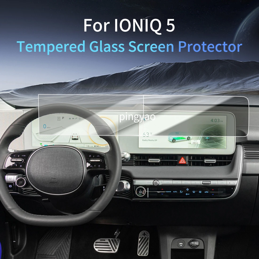Car Sticker Screen Protector Navigation Display Tempered Glass Protective Film Car Vehicle For 24 HYUNDAI IONIQ 5
Car Sticker Screen Protector Navigation Display Tempered Glass Protective Film Car Vehicle For 24 HYUNDAI IONIQ 5
