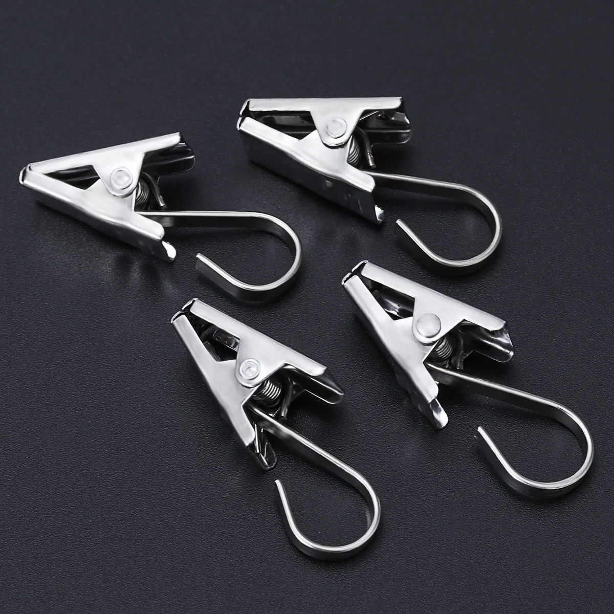 60Pcs Stainless Steel Curtain Clips Hook Rustproof Hard Hanger Photo Drapes Shower Curtain Wire Holder
60Pcs Stainless Steel Curtain Clips Hook Rustproof Hard Hanger Photo Drapes Shower Curtain Wire Holder