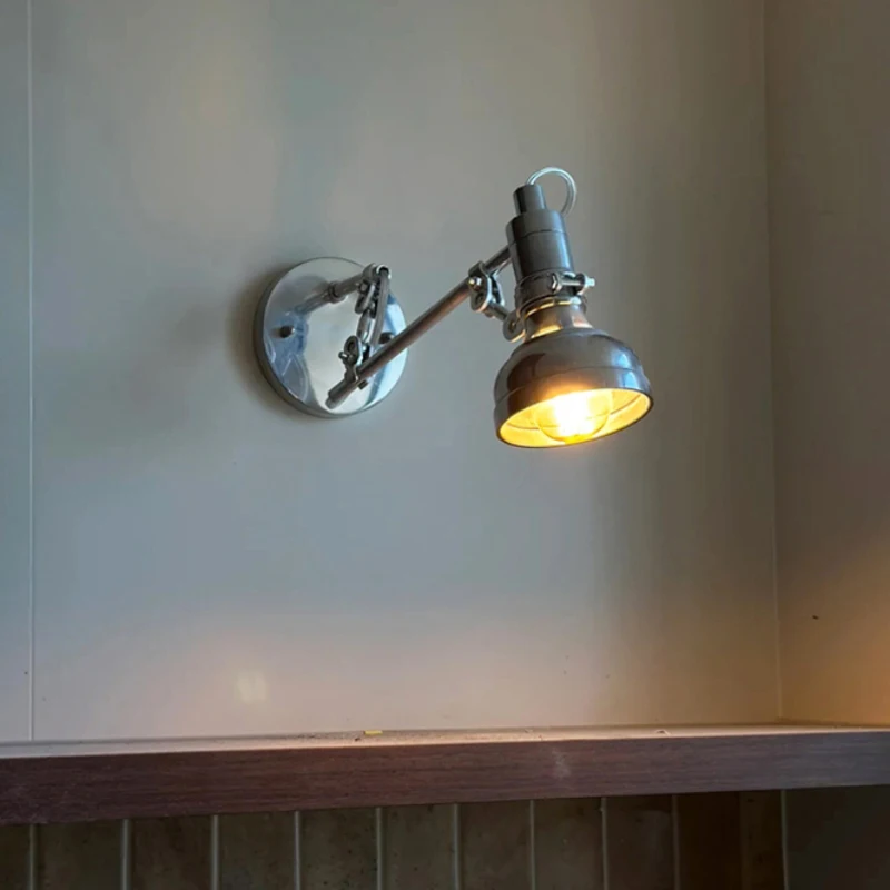 Американский серебряный настенный светильник в стиле E14, лампа с поворотным кронштейном, настенный светильник для спальни, фойе, столовой, спальни, светильники для чтения
Американский серебряный настенный светильник в стиле E14, лампа с поворотным кронштейном, настенный светильник для спальни, фойе, столовой, спальни, светильники для чтения