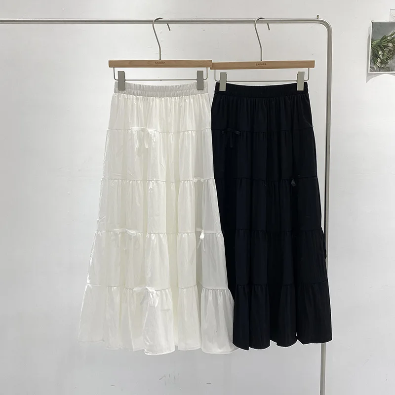 Loose Long White Half Skirt Women's Summer A-Line Cake Skirt Draped Gown Commute Style High Waist Midi Pure Color Skirt
Loose Long White Half Skirt Women's Summer A-Line Cake Skirt Draped Gown Commute Style High Waist Midi Pure Color Skirt