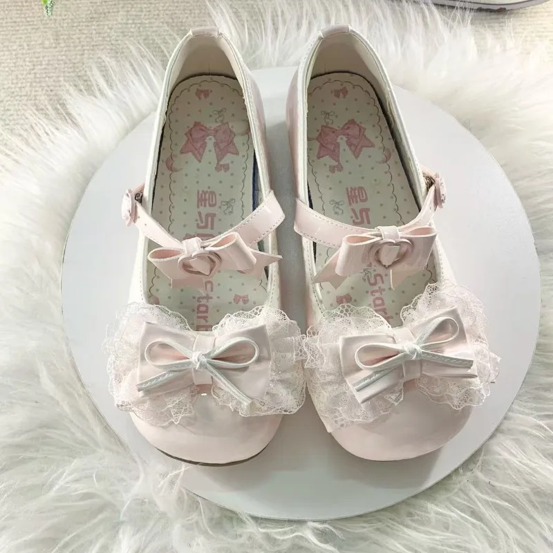 Women's Mary Jane Shoes Classic Round Head Thick Heeled Small Leather Shoes Sweet Style Bow Lace JK Princess Shoe Lolita Shoes
Women's Mary Jane Shoes Classic Round Head Thick Heeled Small Leather Shoes Sweet Style Bow Lace JK Princess Shoe Lolita Shoes