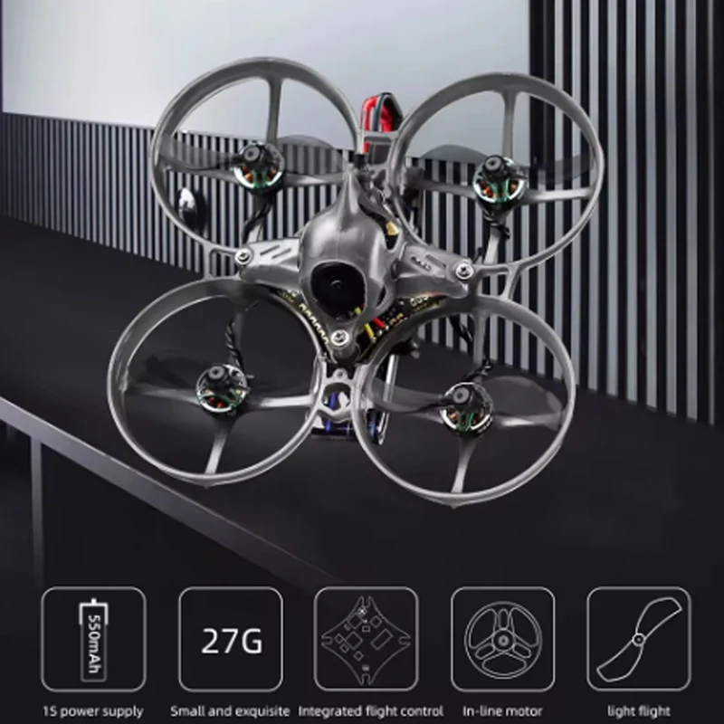 Квадрокоптер Hglrc petrel 75whoop v2, мотор-лузер, fpv Дрон tinywhoop gespenst 10a aio 0802 21000kv
Квадрокоптер Hglrc petrel 75whoop v2, мотор-лузер, fpv Дрон tinywhoop gespenst 10a aio 0802 21000kv