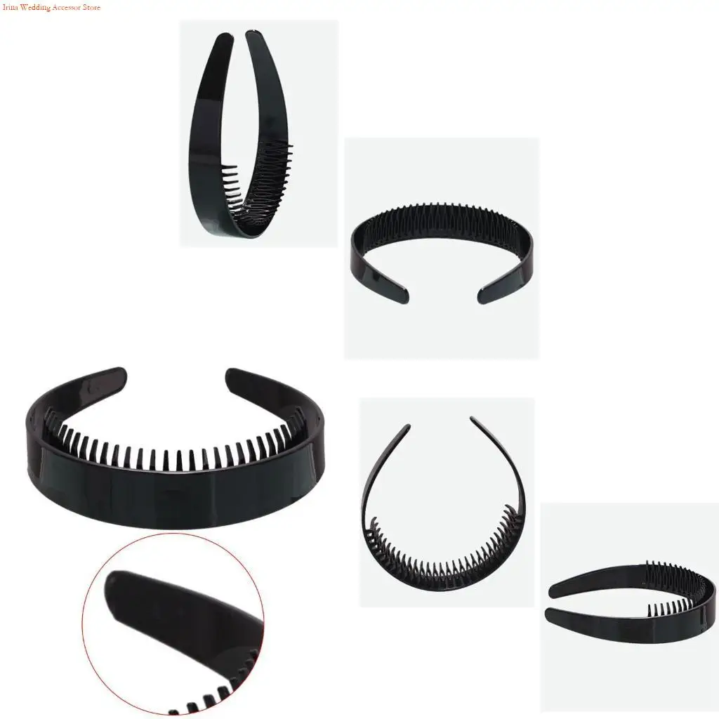 G92D Black Plain Hairband Toothed NonSlip Hairband Teeth Grip Headbands
G92D Black Plain Hairband Toothed NonSlip Hairband Teeth Grip Headbands