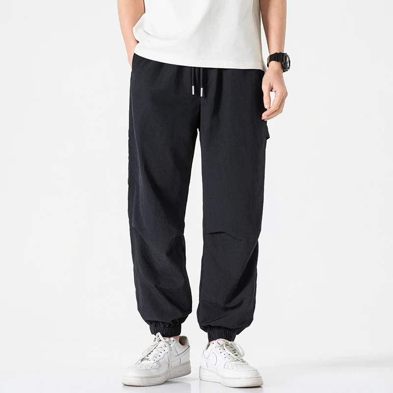 Japanese Workwear Solid Color Casual Pants Loose Design Crisp Cropped Ankle Binding Spring Fashionable And Stylish
Japanese Workwear Solid Color Casual Pants Loose Design Crisp Cropped Ankle Binding Spring Fashionable And Stylish