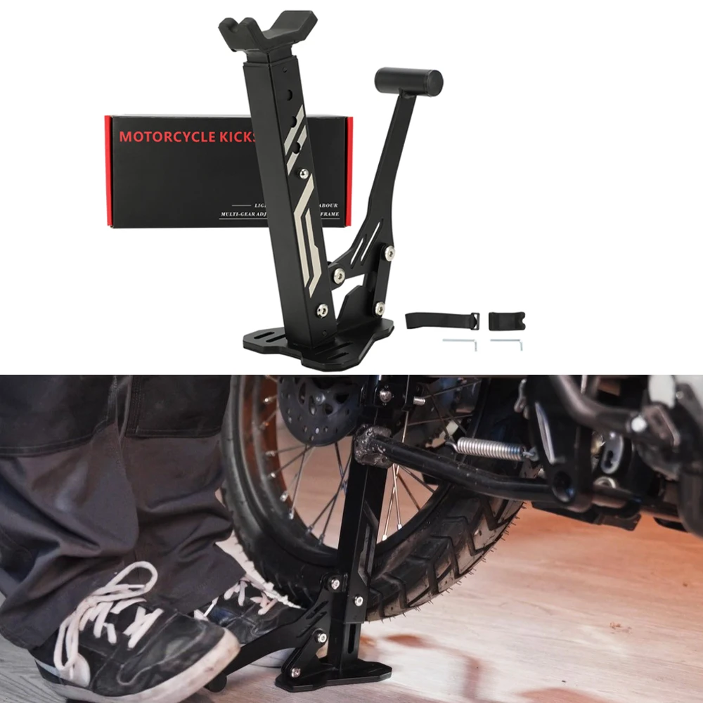 Wheel Stand Universal Motorcycle Portable Handle Single Sided Paddock Stand Front Rear Support Foldable Tire Repairing Tool Lift
Wheel Stand Universal Motorcycle Portable Handle Single Sided Paddock Stand Front Rear Support Foldable Tire Repairing Tool Lift