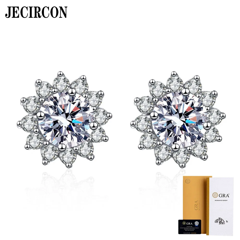 JECIRCON-Sunflower Stud Earrings for Women 925 Sterling Silver 18K Platinum Single Diamond Ear Jewelry 0.5Ct Moissanite Jewelry
JECIRCON-Sunflower Stud Earrings for Women 925 Sterling Silver 18K Platinum Single Diamond Ear Jewelry 0.5Ct Moissanite Jewelry