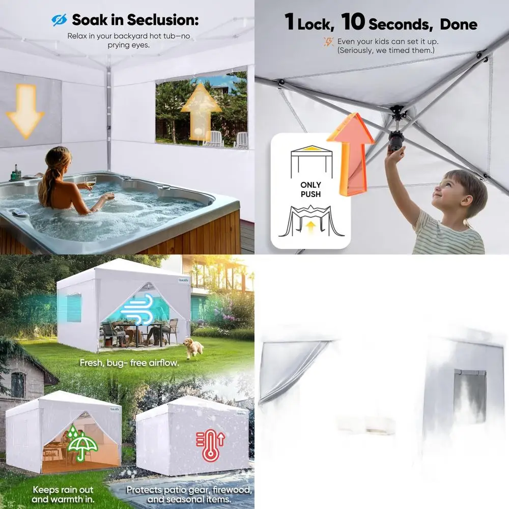 Палатка-шатер 10x10 футов с боковыми стенками и вентилируемыми окнами, простая установка, водонепроницаемое уличное укрытие, в комплекте 4 мешка с песком
Палатка-шатер 10x10 футов с боковыми стенками и вентилируемыми окнами, простая установка, водонепроницаемое уличное укрытие, в комплекте 4 мешка с песком