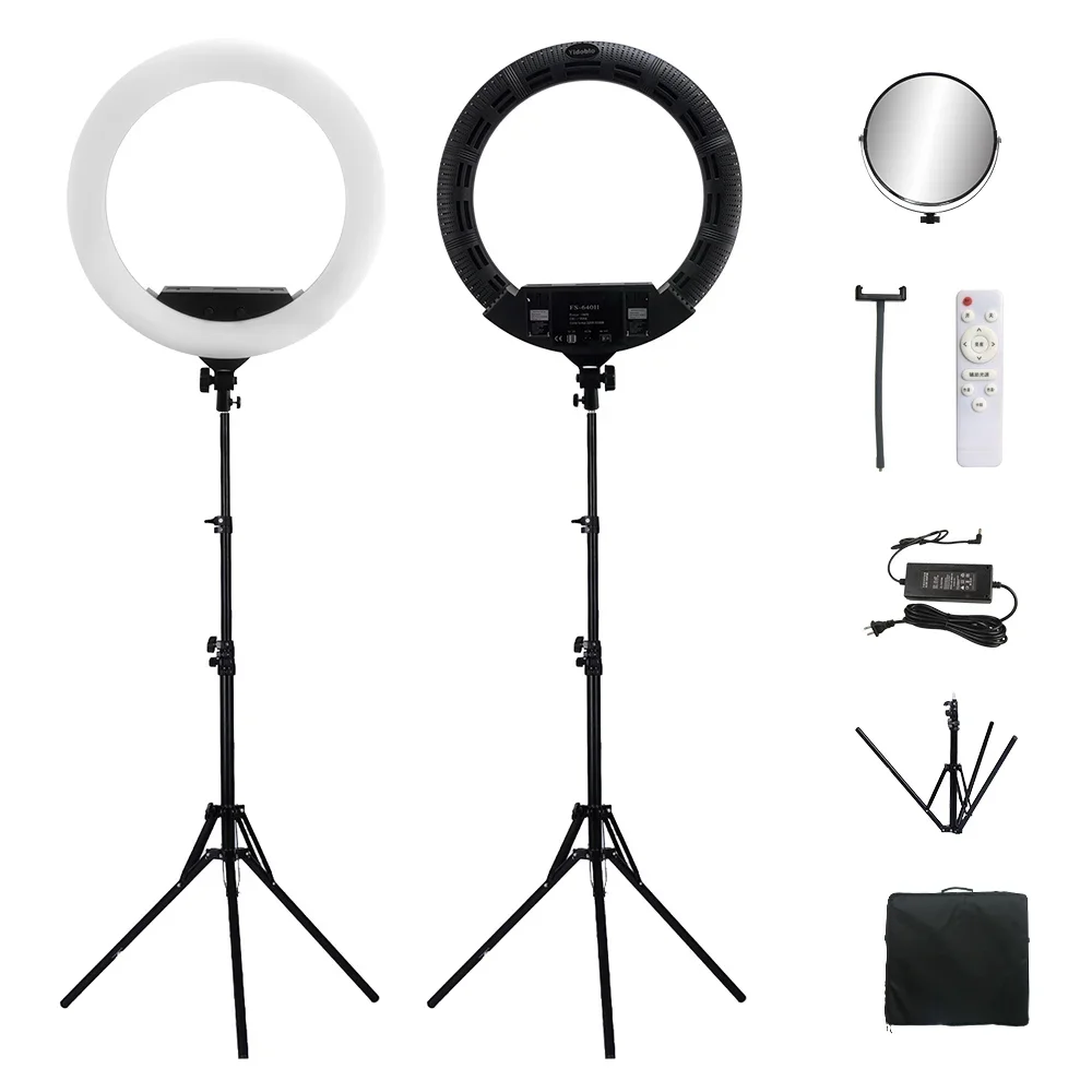 100W Ring Light For Makeup Live Fill Light Ring Light 22" LED Selfie Super Bright Lamp Kit YouTube Lamp Photo Video Camera FS640
100W Ring Light For Makeup Live Fill Light Ring Light 22" LED Selfie Super Bright Lamp Kit YouTube Lamp Photo Video Camera FS640