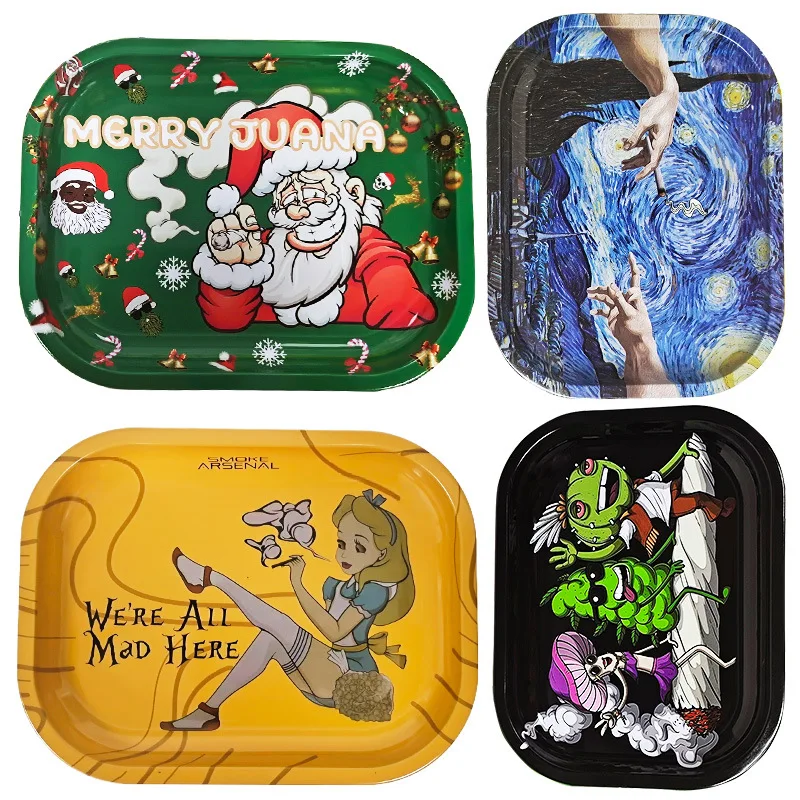 Metal Rolling Plate Ashtray Tobacco 180*140MM Cigarette Animated Cigarette Tray 7.1x4.7Inch Storage Tray Lucky Tree
Metal Rolling Plate Ashtray Tobacco 180*140MM Cigarette Animated Cigarette Tray 7.1x4.7Inch Storage Tray Lucky Tree