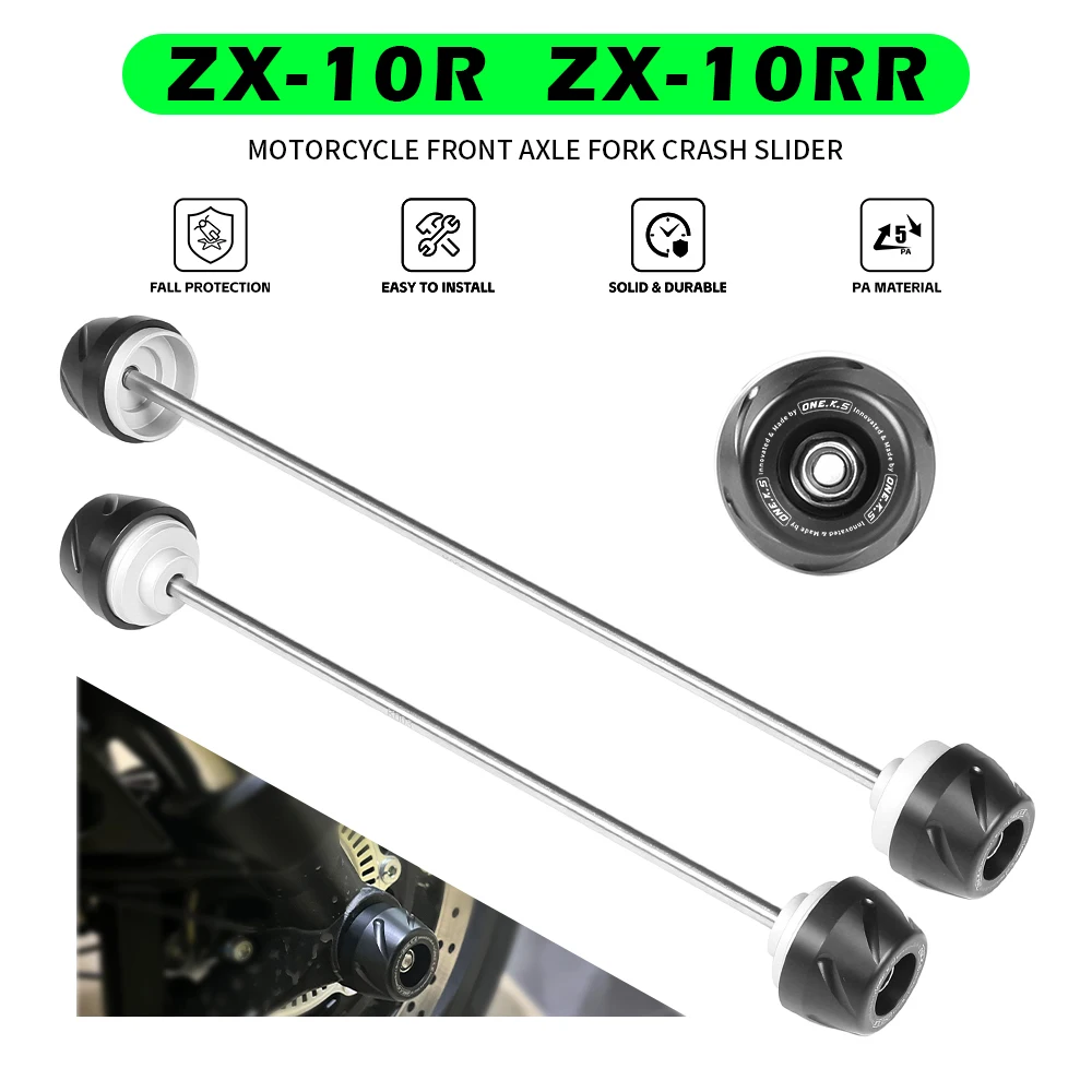 NINJA ZX-10R 10RR Front & Rear Axle Fork Crash Sliders For KAWASAKI ZX10R ZX10RR Motorcycle Wheel Protection Guard Accessories
NINJA ZX-10R 10RR Front & Rear Axle Fork Crash Sliders For KAWASAKI ZX10R ZX10RR Motorcycle Wheel Protection Guard Accessories