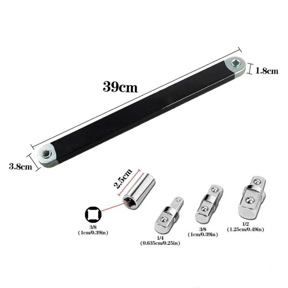 4 Adapter Extension Wrench 1/2" 1/4" 3/8" Tight Space Tool Professional Offset Extension Wrench Ratchet
4 Adapter Extension Wrench 1/2" 1/4" 3/8" Tight Space Tool Professional Offset Extension Wrench Ratchet