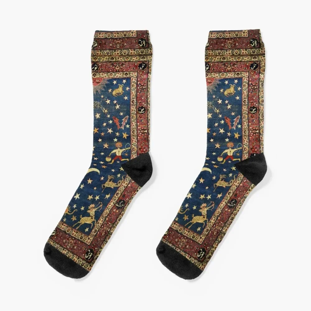 ANTIQUE PERSIAN CARPET WITH ZODIACAL SIGNS,STARS IN BLUE SKY Socks christmas gift anti slip football Mens Socks Women's
ANTIQUE PERSIAN CARPET WITH ZODIACAL SIGNS,STARS IN BLUE SKY Socks christmas gift anti slip football Mens Socks Women's