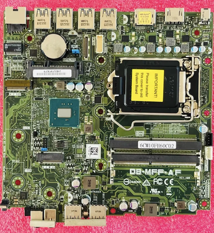 D8-MFF-AF 782GW 0782GW LGA1151 DDR4 System Board Motherboard for Optiplex 5050M
D8-MFF-AF 782GW 0782GW LGA1151 DDR4 System Board Motherboard for Optiplex 5050M