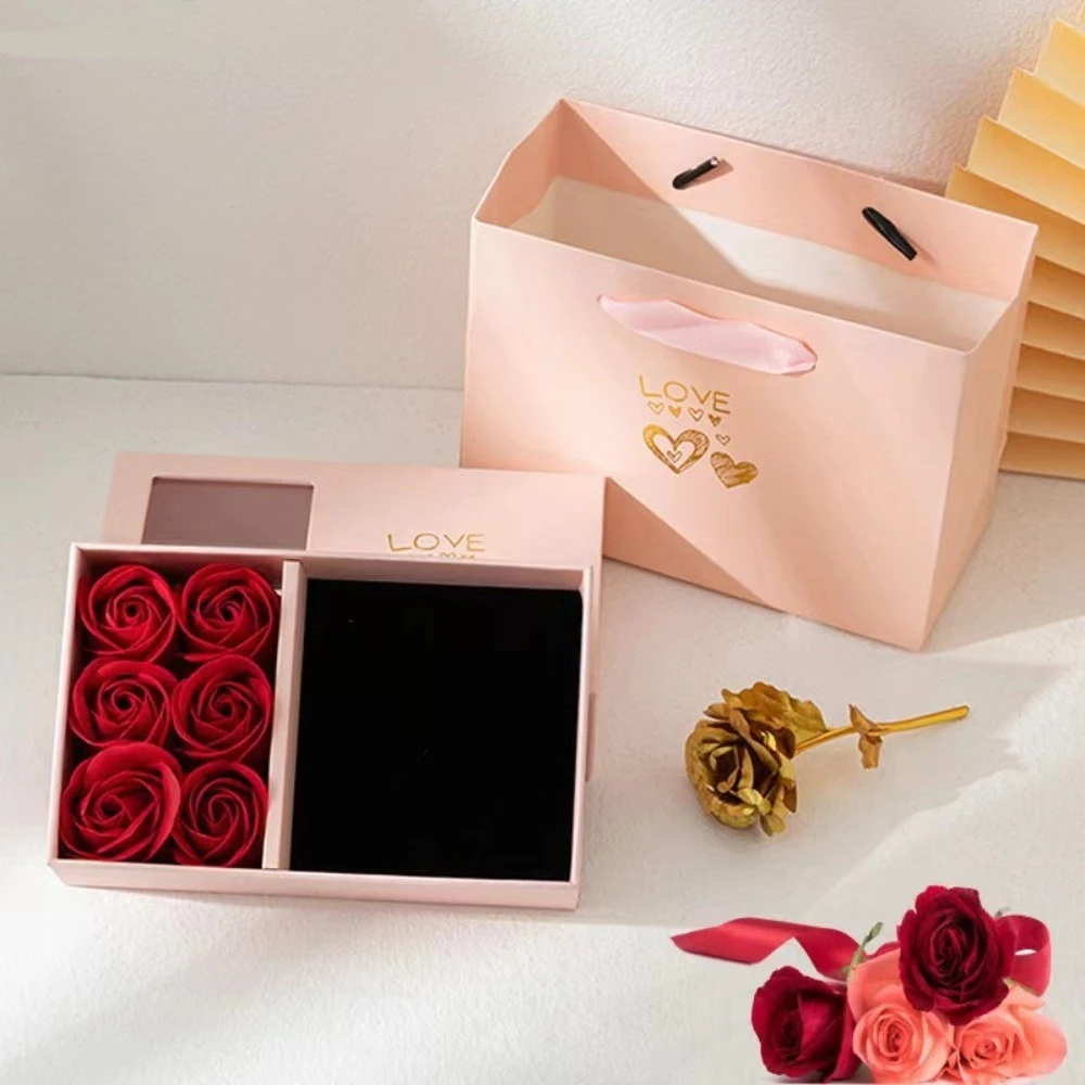 Valentine's Day Eternal Roses Gift Box Window Opening Eternal Flower Ring Box Birthday Gifts Six Rose Pendant Box
Valentine's Day Eternal Roses Gift Box Window Opening Eternal Flower Ring Box Birthday Gifts Six Rose Pendant Box