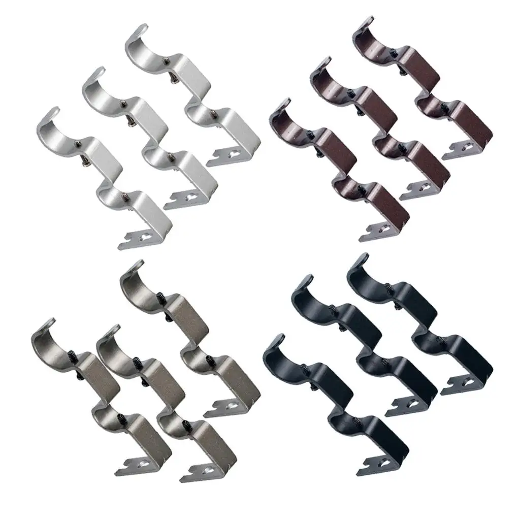 Heavy Duty Curtain Rod Brackets Set Iron Double Holder Wall Support for Curtain Pole Up to
Heavy Duty Curtain Rod Brackets Set Iron Double Holder Wall Support for Curtain Pole Up to