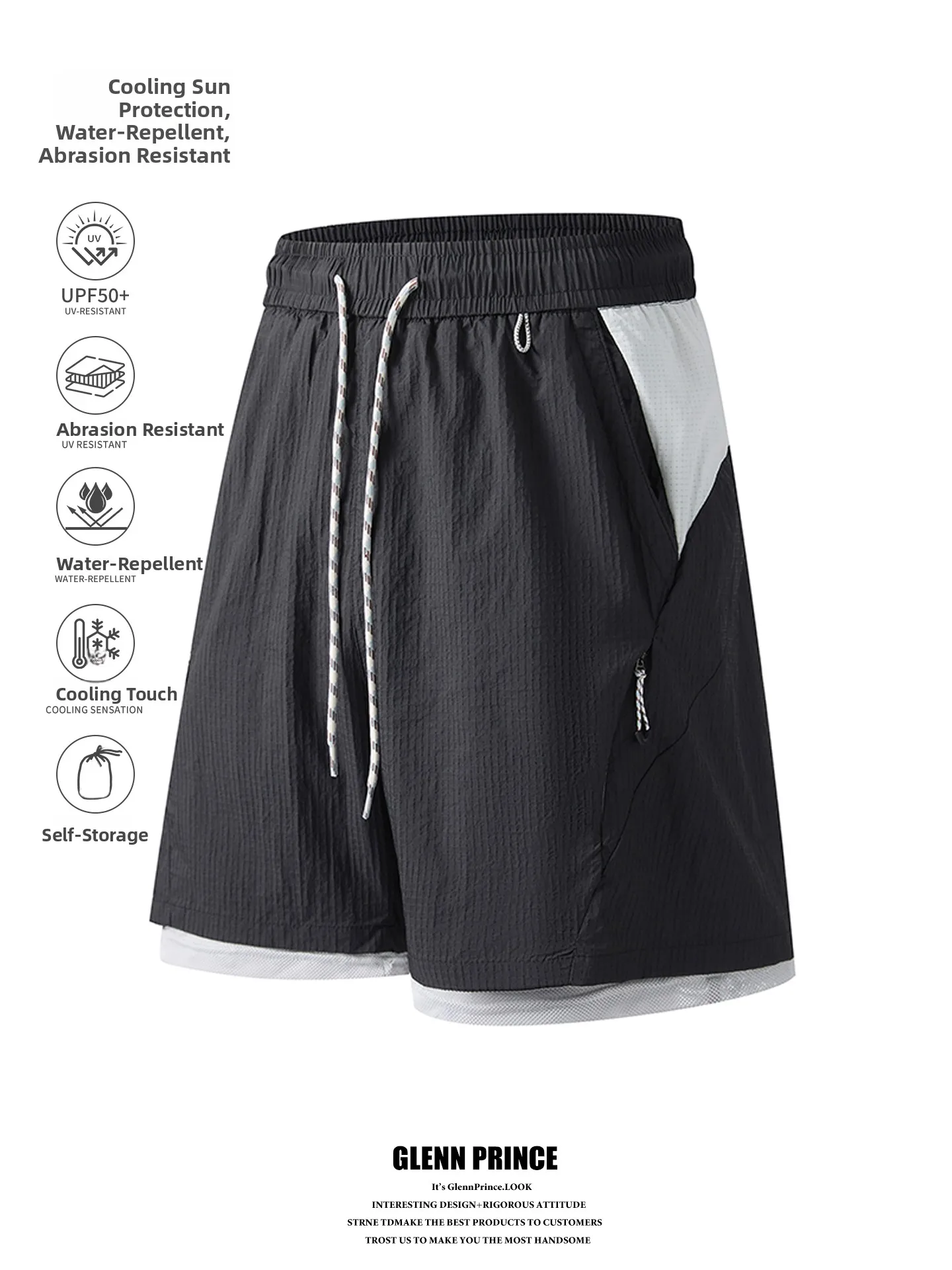 GPstudio Outdoor Sport Shorts Men's Lightweight Quick Dry Color Block Design Summer Casual Fashion Breathable Five-Quarter Le...
GPstudio Outdoor Sport Shorts Men's Lightweight Quick Dry Color Block Design Summer Casual Fashion Breathable Five-Quarter Le...