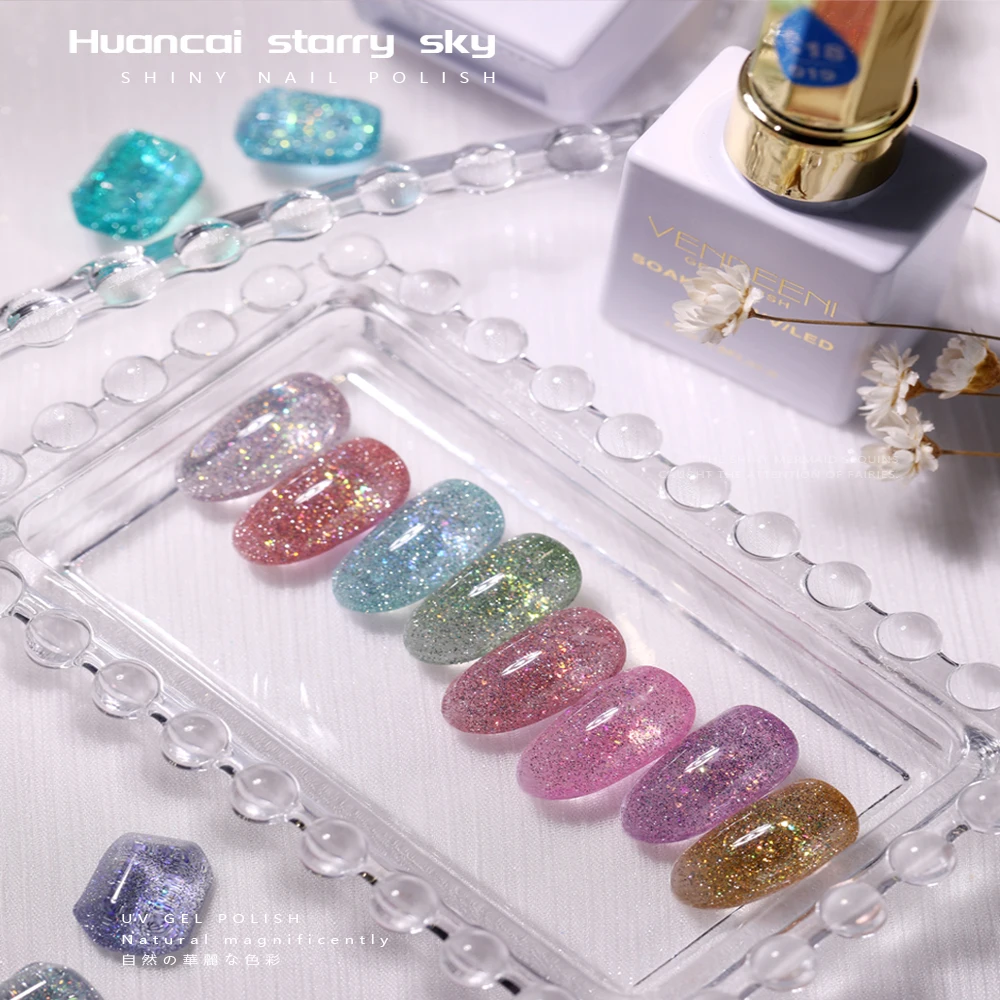 Vendeeni 24 Colors Fantasy Starry Sky Broken Diamond Nail Polish Soak Off UV LED Glitter Sequins Manicure Gel Nail Varnish
Vendeeni 24 Colors Fantasy Starry Sky Broken Diamond Nail Polish Soak Off UV LED Glitter Sequins Manicure Gel Nail Varnish
