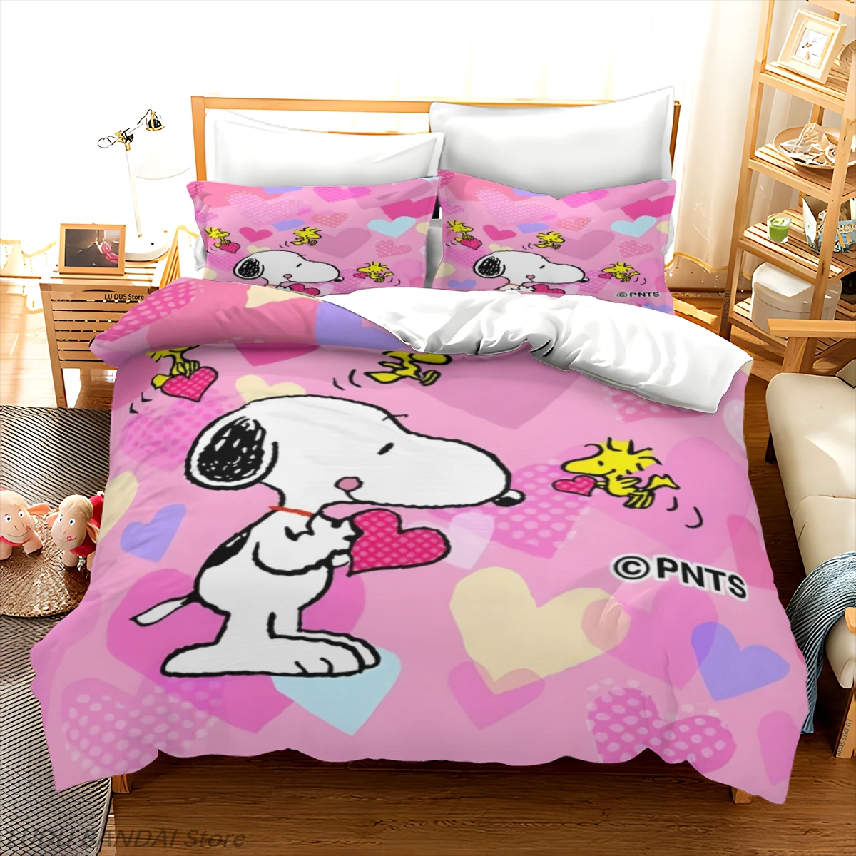 Snoopy Bedding Set Home Duvet Cover Comforter Sets 3-Piece Set 1 Quilt Cover Suitable For Children And Adults
Snoopy Bedding Set Home Duvet Cover Comforter Sets 3-Piece Set 1 Quilt Cover Suitable For Children And Adults