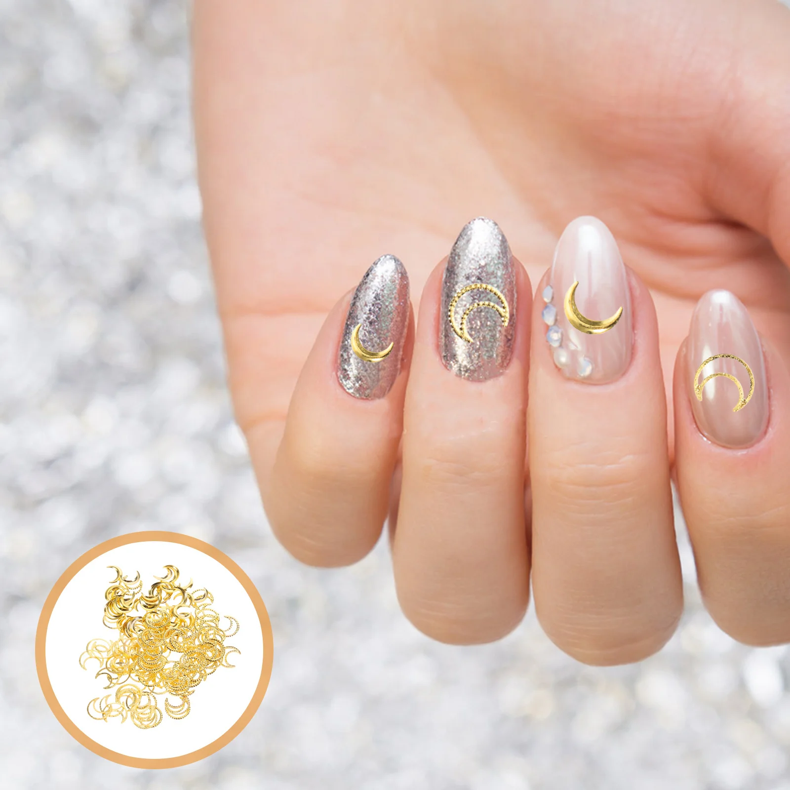 Moon Nail Art Decorations Shiny Rhinestones Fingertip Accessories Fashionable Manicure Charms for Women Beauty
Moon Nail Art Decorations Shiny Rhinestones Fingertip Accessories Fashionable Manicure Charms for Women Beauty