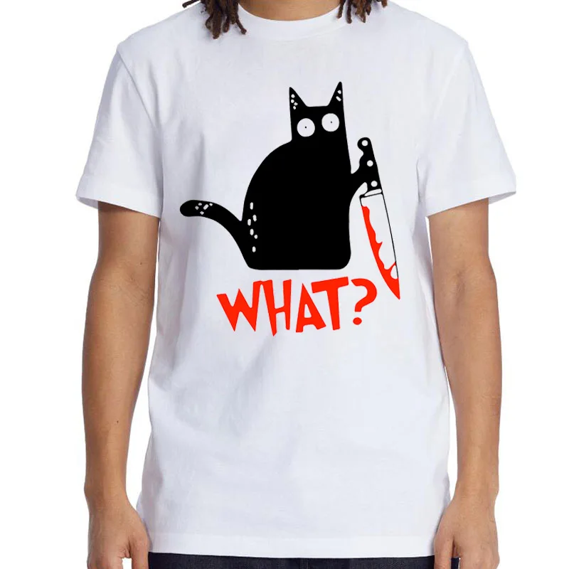 XINYI Summer Men's T-shirt Top Quality 100% Cotton Funny Knife Cat Print Cool Tshirt Short Sleeve T-shirt Male Tee Top harajuku
XINYI Summer Men's T-shirt Top Quality 100% Cotton Funny Knife Cat Print Cool Tshirt Short Sleeve T-shirt Male Tee Top harajuku