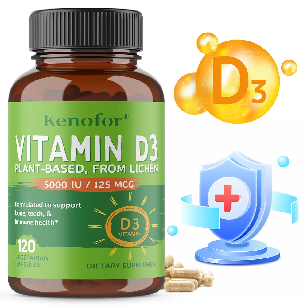 Vitamin D-5000 IU, Plant-based,Derived From Lichen,Helps Support The Immune System,Bone Health,Joint Health,and Dental Health
Vitamin D-5000 IU, Plant-based,Derived From Lichen,Helps Support The Immune System,Bone Health,Joint Health,and Dental Health