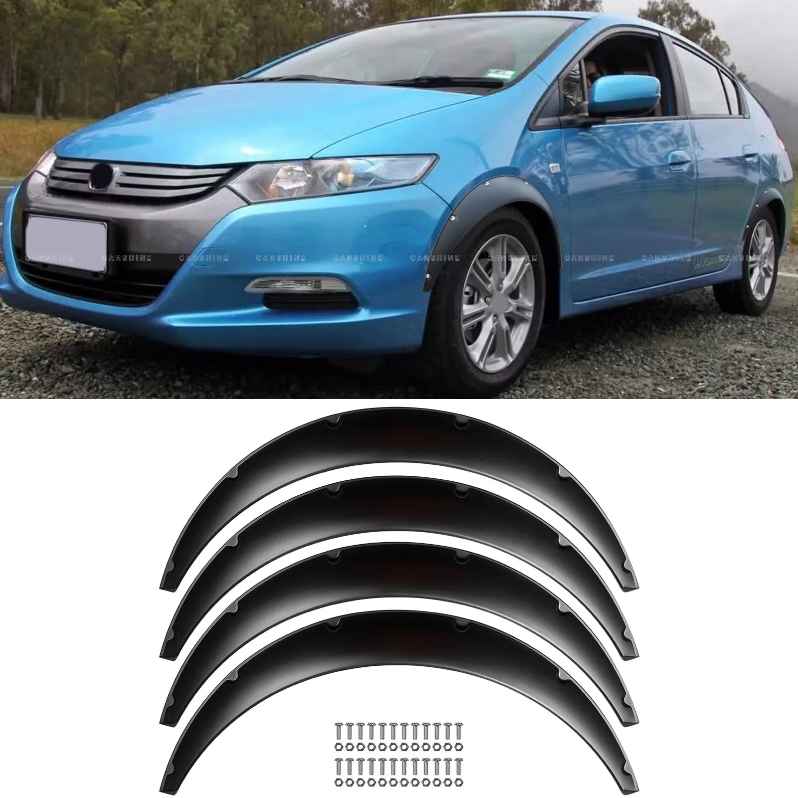 4PC Black Wheel Arches Fender Flares Extra Wide Body Kits 3.2" For Honda Insight
4PC Black Wheel Arches Fender Flares Extra Wide Body Kits 3.2" For Honda Insight