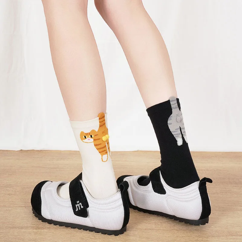 Cartoon Cat Ladies Cotton Socks Kawaii Breathable Comfortable All-Season Fashionable Women's Footwear
Cartoon Cat Ladies Cotton Socks Kawaii Breathable Comfortable All-Season Fashionable Women's Footwear