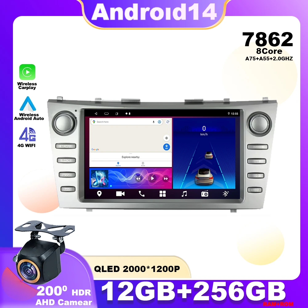 Android 14 For Toyota Camry XV40 Aurion 2006 - 2011 Car Radio Multimedia Video Player Stereo Navigation GPS Carplay Screen QLED
Android 14 For Toyota Camry XV40 Aurion 2006 - 2011 Car Radio Multimedia Video Player Stereo Navigation GPS Carplay Screen QLED