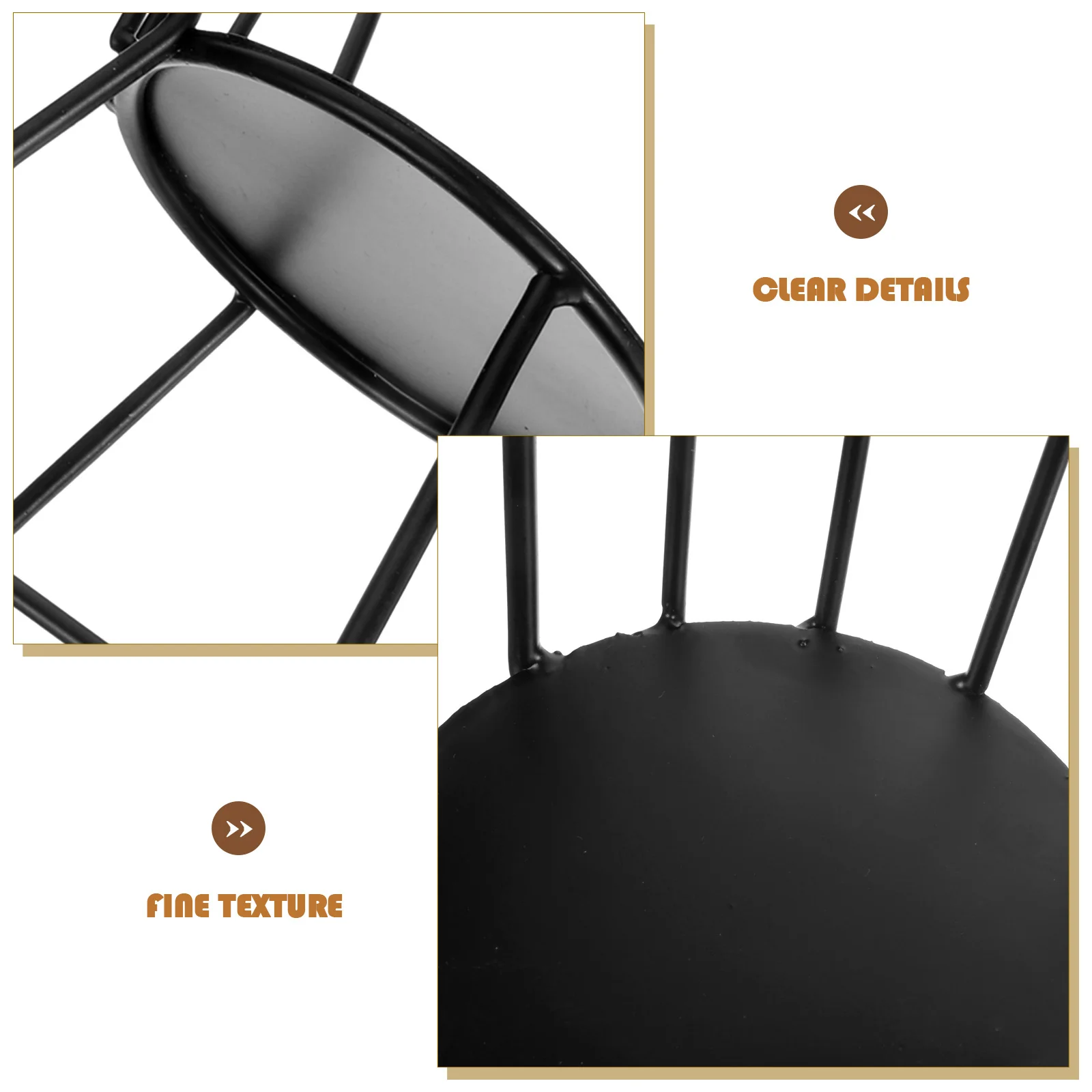 Miniature Iron Chair House Decor Dining Room Model Furniture Black Craft Accessory for Design 128
Miniature Iron Chair House Decor Dining Room Model Furniture Black Craft Accessory for Design 128