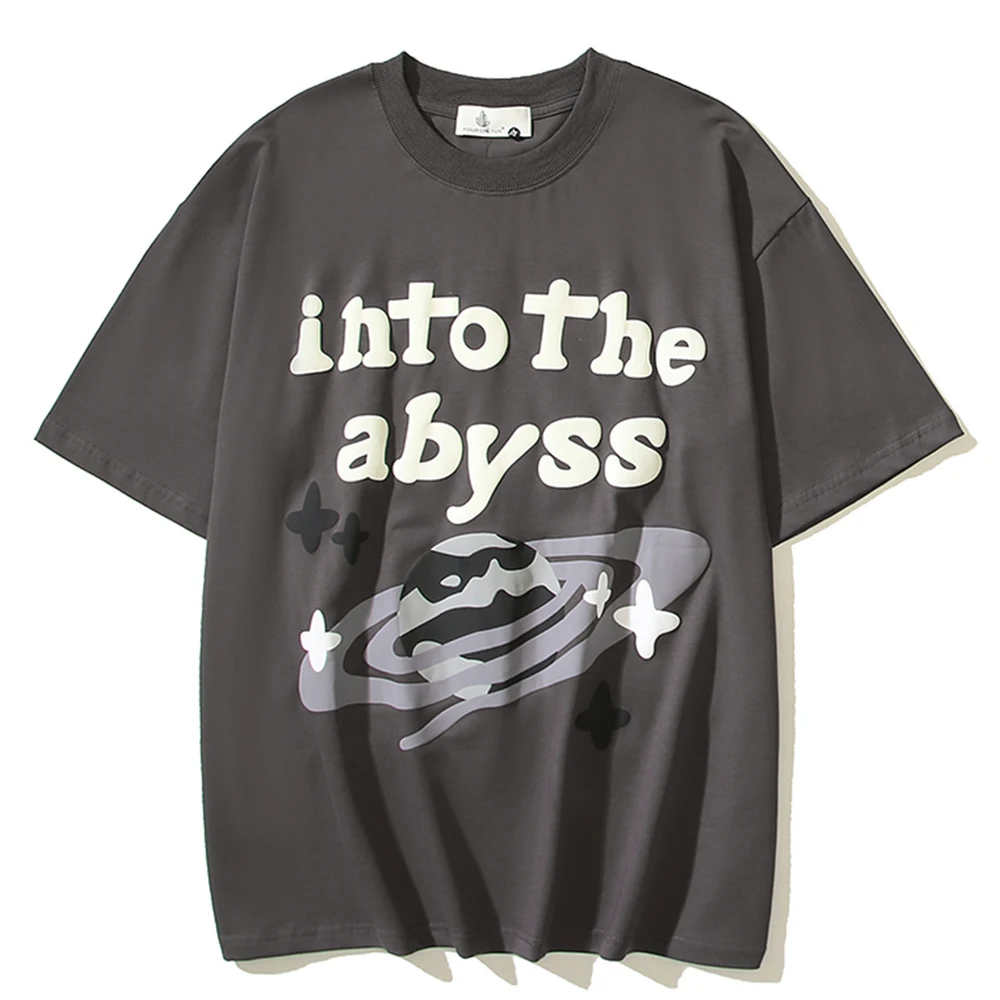 Foam Letters Printed Hip Hop T-shirt Men Women Summer Cotton Tee Shirts Streetwear Clothing Grey
Foam Letters Printed Hip Hop T-shirt Men Women Summer Cotton Tee Shirts Streetwear Clothing Grey
