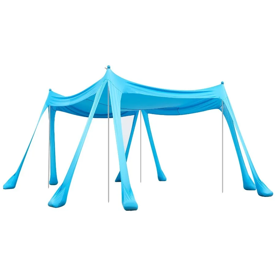 Beach Tent Sun Shelter UPF50+ Sun Protection 6.6 ft Tall 10 x 10 ft Easy Pop Up Beach Canopy with Sandbags Stability Poles Sand
Beach Tent Sun Shelter UPF50+ Sun Protection 6.6 ft Tall 10 x 10 ft Easy Pop Up Beach Canopy with Sandbags Stability Poles Sand