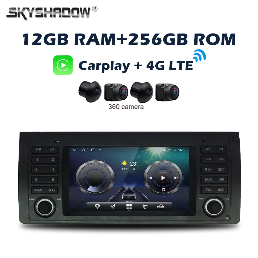 360 IPS 4G LTE Carplay Auto Android 14.0 12G+256G Car DVD Player GPS Map WIFI Bluetooth RDS Radio For BMW M5 E39 E53 Range Rover 
360 IPS 4G LTE Carplay Auto Android 14.0 12G+256G Car DVD Player GPS Map WIFI Bluetooth RDS Radio For BMW M5 E39 E53 Range Rover