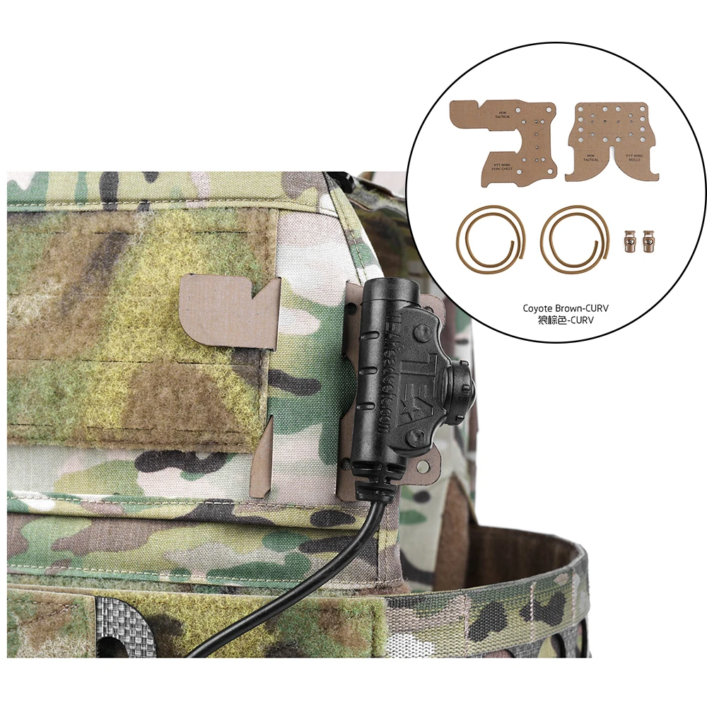 Комплект PEW TACTICAL PTT WING KIT: Монтажная пластина в стиле FERRO, пластина CURV
Комплект PEW TACTICAL PTT WING KIT: Монтажная пластина в стиле FERRO, пластина CURV